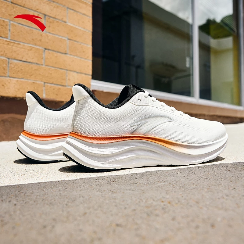 ANTA Men QingYun 2 Running Shoes 1125C5509R-2 -WHITE/BLACK (Kasut Joging/Kasut Larian Lelaki)