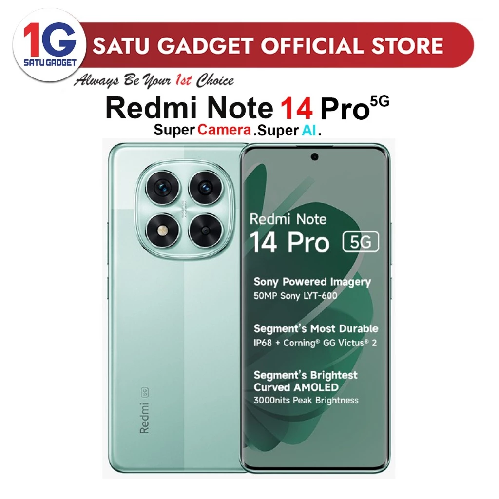 Xiaomi Redmi Note 14 Pro 5G Smartphone (12GB RAM + 256GB ROM)