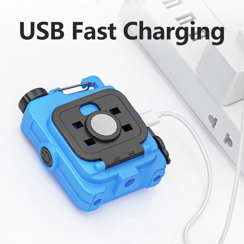 COB Rechargeable Keychain Light – Multifunctional USB Mini Light With Strong Magnetic Base