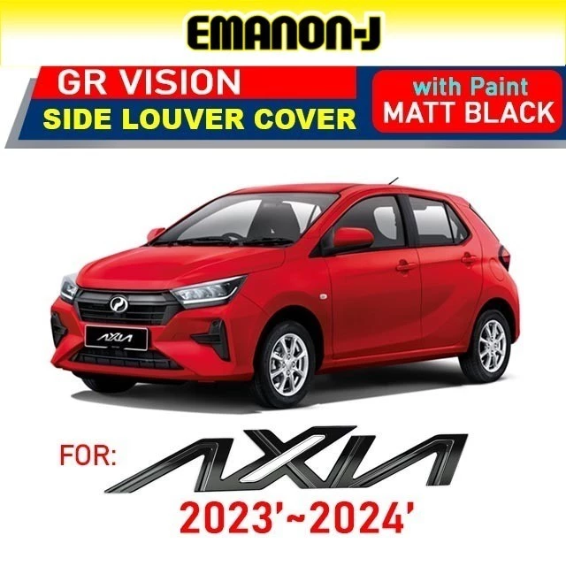 Proton Saga 2016-2025 Rear Side 3D MUSTANG Window Triangle Mirror Cover Protector 1set NO TAPE