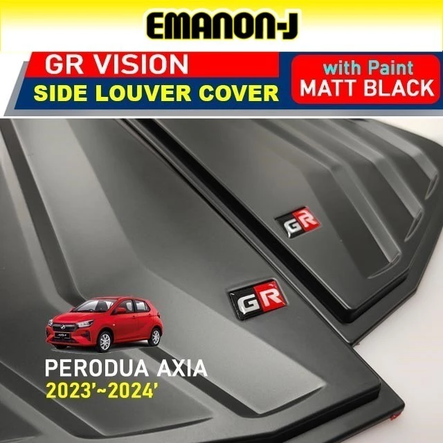 Proton Saga 2016-2025 Rear Side 3D MUSTANG Window Triangle Mirror Cover Protector 1set NO TAPE