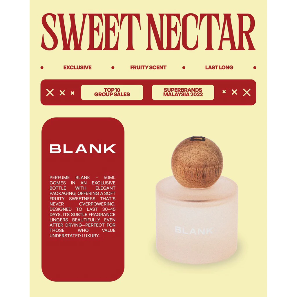 Blank SyahmiSazli Original - Perfume Kereta Rumah Blank Syahmi Sazli Pewangi Car Home Peach Honeydew Summer Paradise