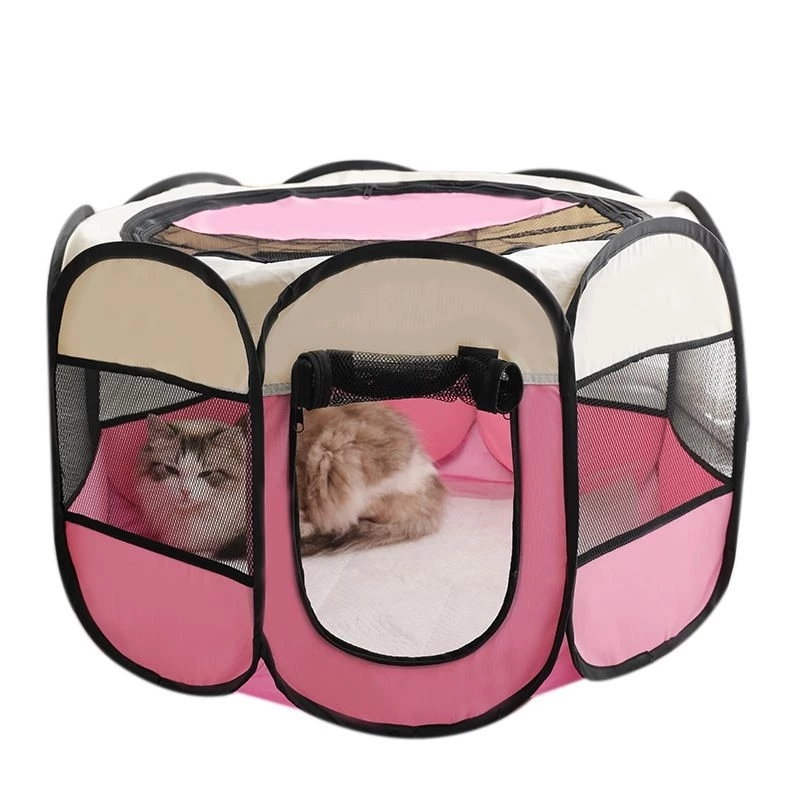 [HOT]Cat Tent Cat House Portable Folding Outdoor Travel Pet Tent Cat/Dog Cage khemah kucing besar murah Rumah Kucing