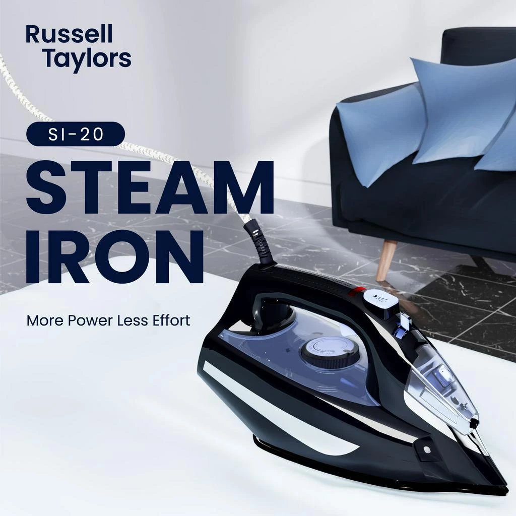 Russell Taylors Steam Iron with Non-Stick Soleplate SI-20