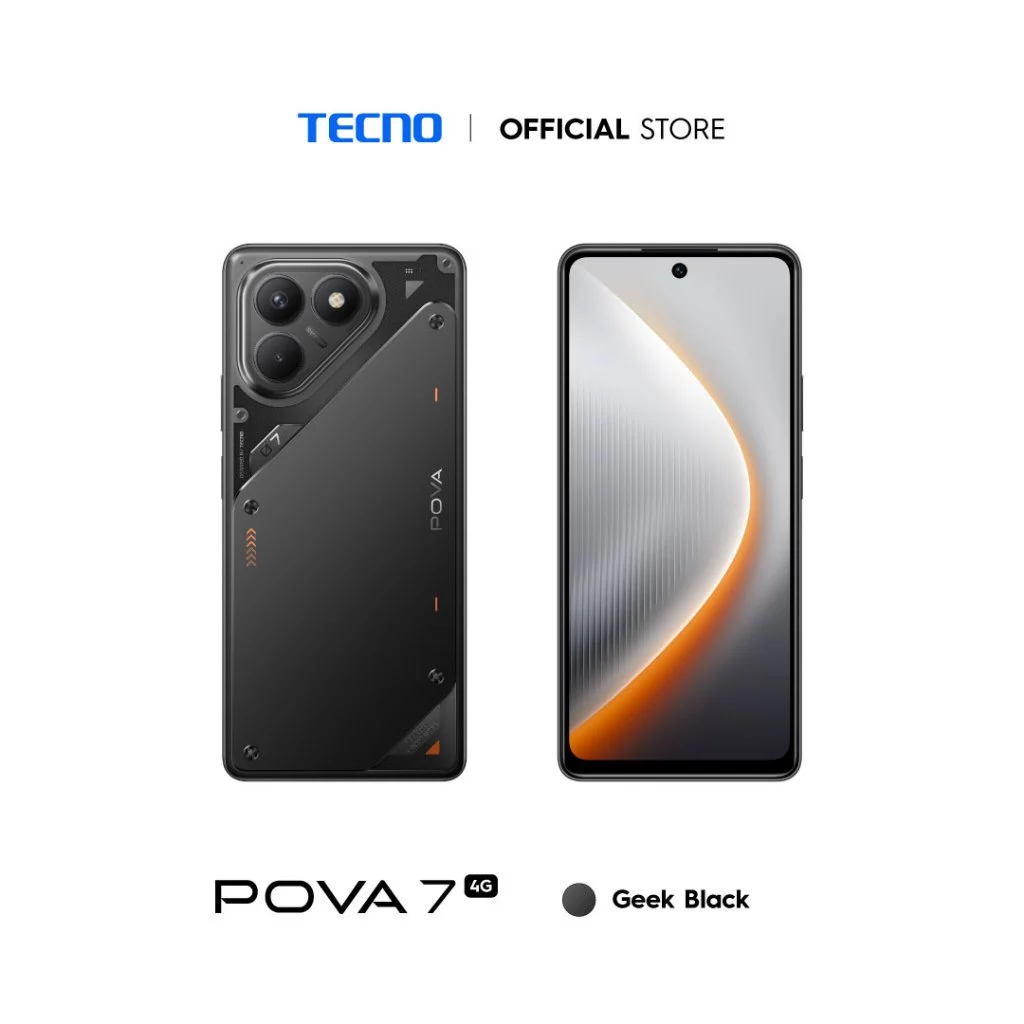 TECNO 4G POVA 7 Smartphone (16GB* RAM + 128GB | 256GB ROM) 7000mAh Massive Battery / 45W Fast Charge / G100