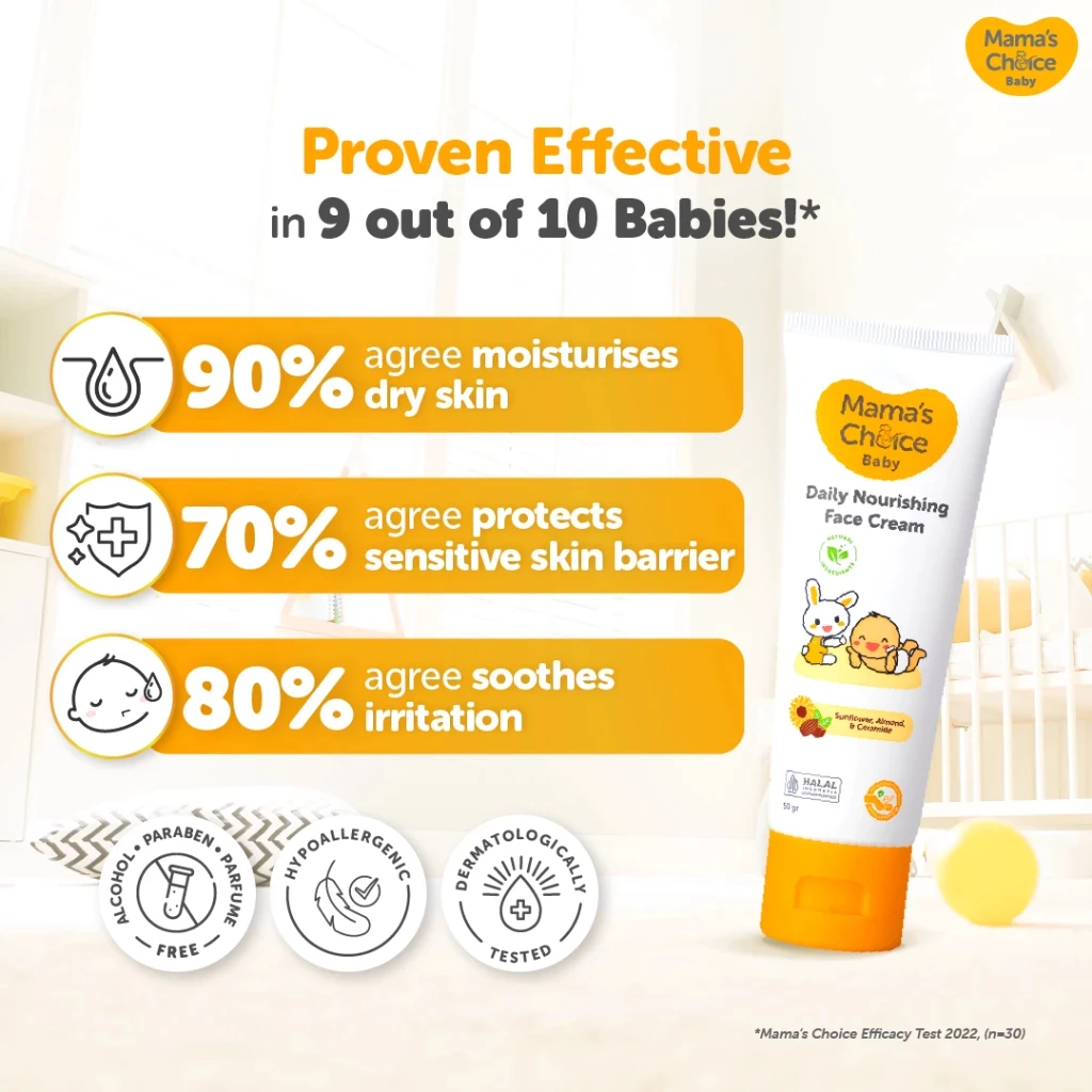 Baby Daily Nourishing Face Cream Hair Lotion Tummy Oil Colic Diaper Krim Sunscreen Shampoo