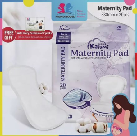 20pcs KASUMI Pad Maternity Pad Daily Fresh Wide & Comfortable