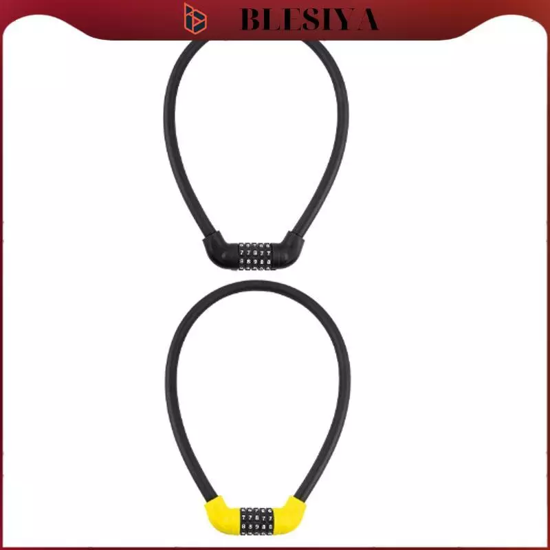 5 Digit Combination Bicycle Lock Cable High Security Resettable Bike Cable Rantai Basikal Chain Lock