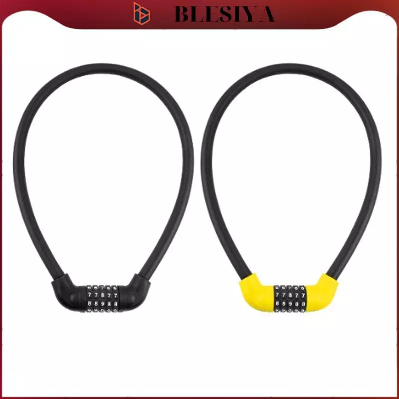 5 Digit Combination Bicycle Lock Cable High Security Resettable Bike Cable Rantai Basikal Chain Lock