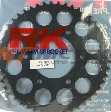 415 RK Tamashii Sprocket Y15ZR Y16ZR FZ150 14T 15T 16T 37T - 48T HARDEN STEEL BLACK Spocket FRONT REAR Y15 Y16 FZ 150 OE