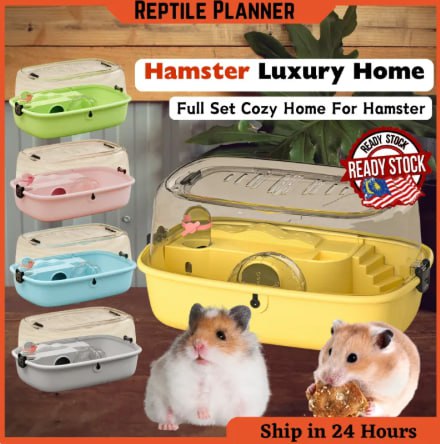 Hamster Cage Hamster House Sangkar Hamster Full Set Rumah Hamster