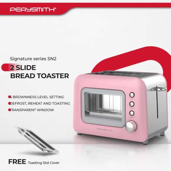 PerySmith 2 Slice Bread Toaster Signature Series SN
