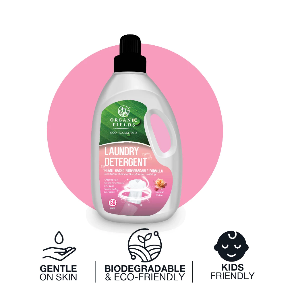 ORGANIC FIELDS Eco Laundry Detergent Floral Scent