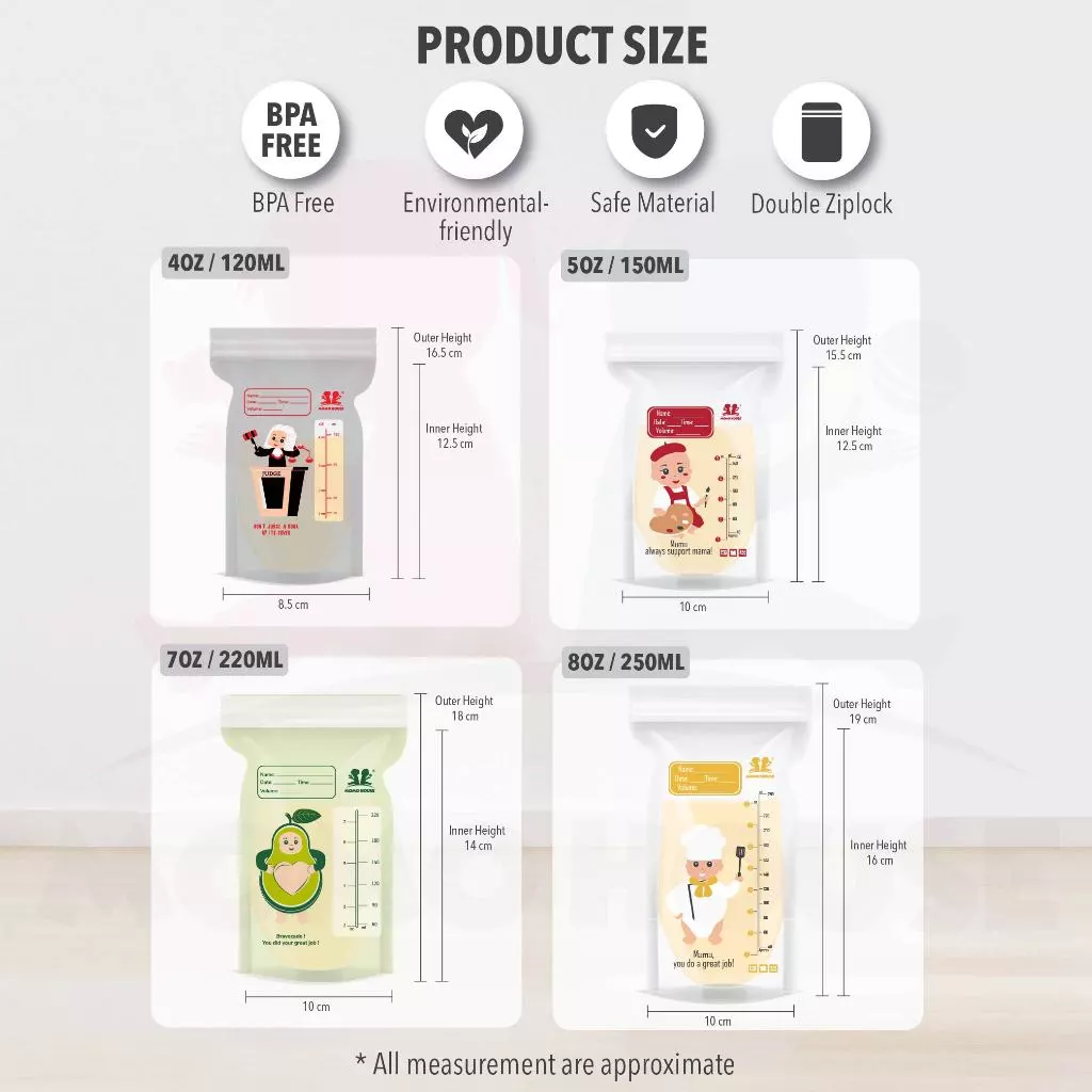 Double Lock Breastmilk Storage Bag Breast Milk