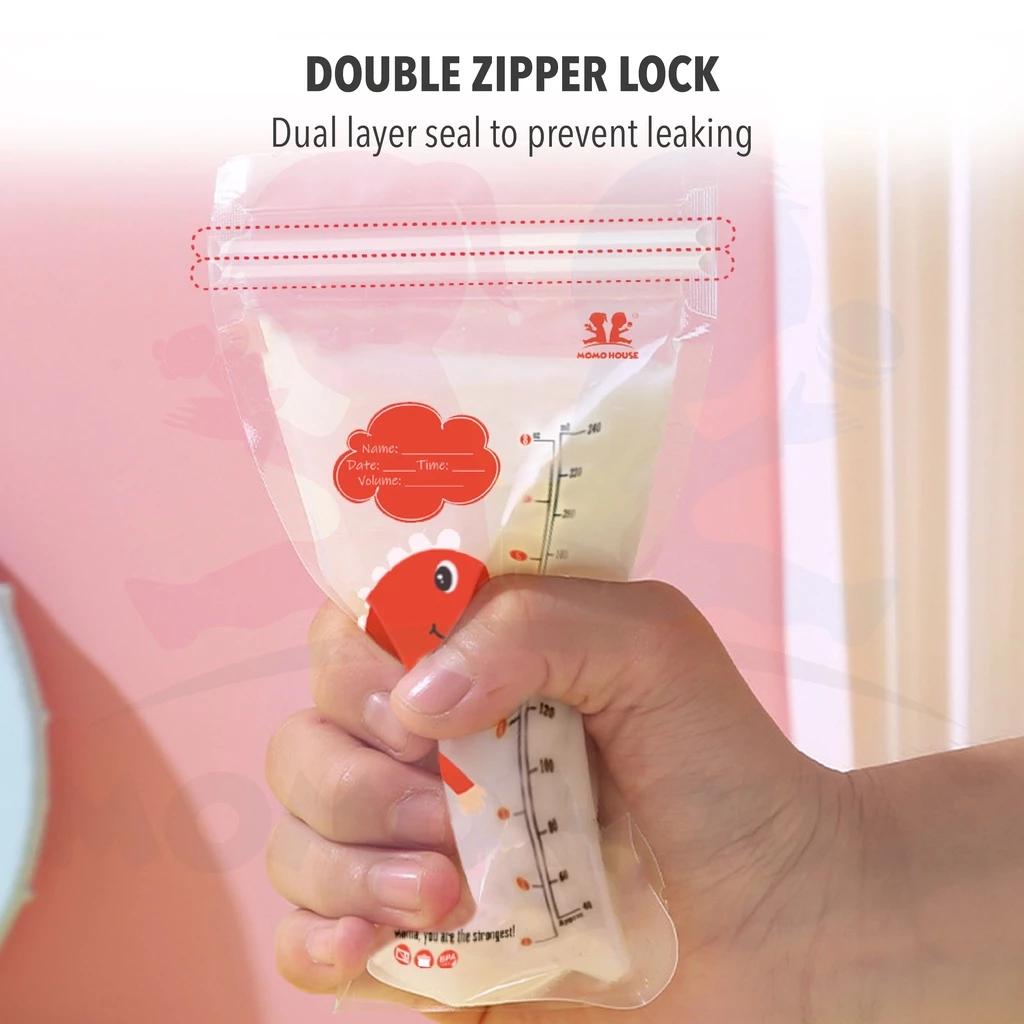 Double Lock Breastmilk Storage Bag Breast Milk