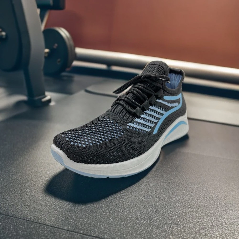 XES Ladies BSLCLS10 Mesh Sneakers ( Beige  Black)