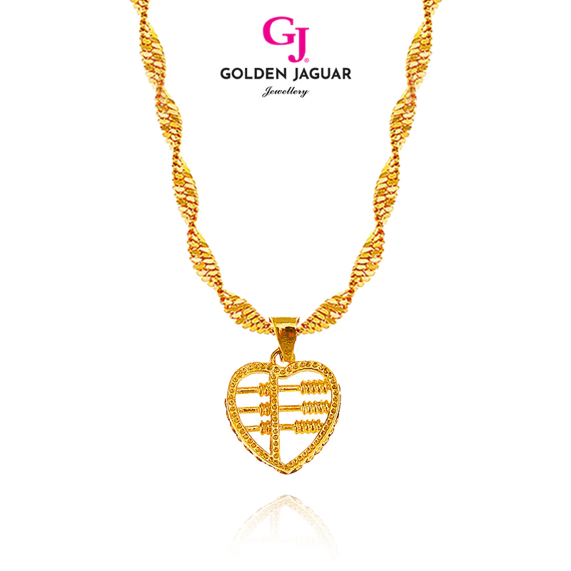 Jewellery Emas Bangkok Emas Korea 24K Gold Plated Necklace Rantai Sempoa Series Rantai Leher Perempuan