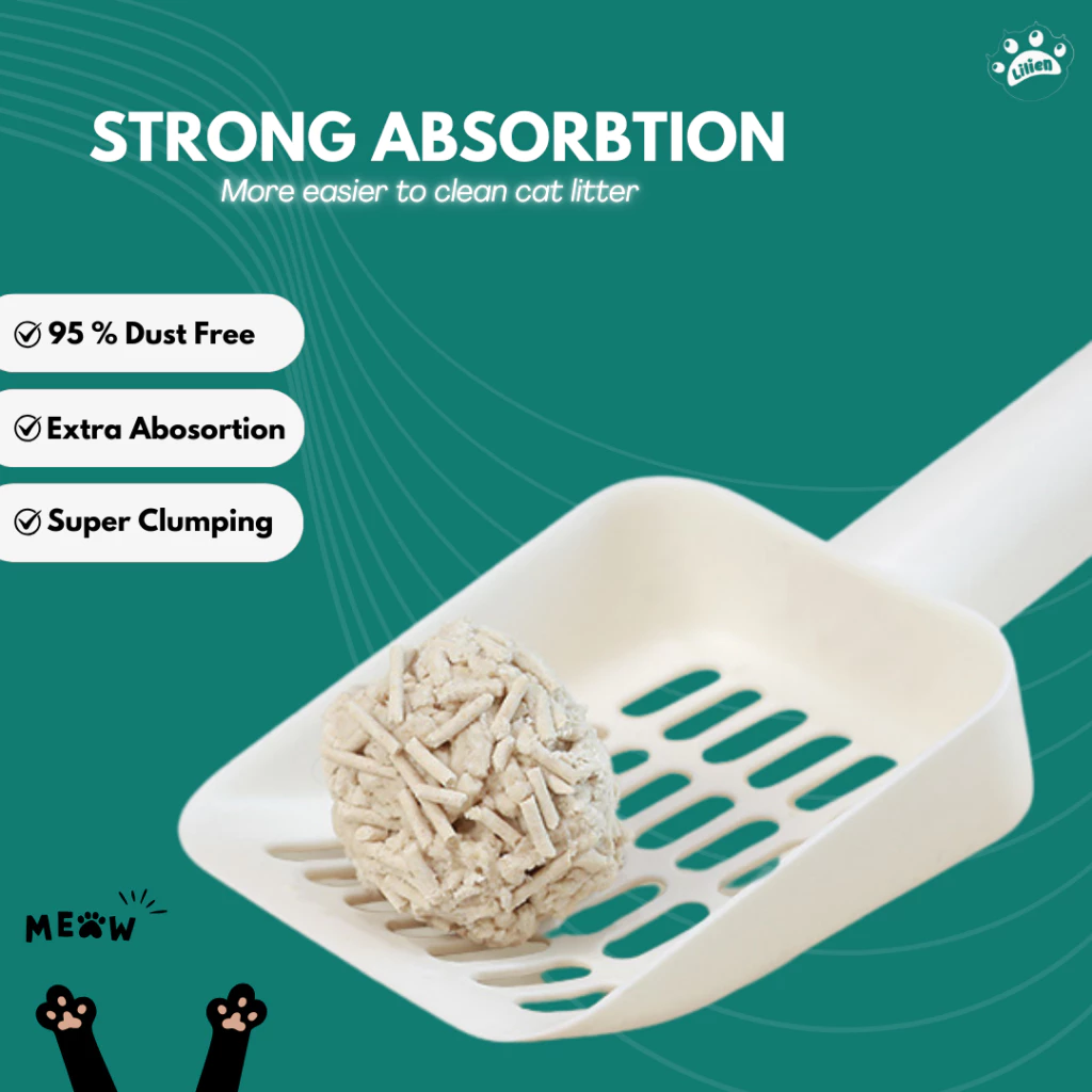 Premium Super Clumping Natural Cat Litter sand Tofu 6L/1.6KG Wangi Pasir Kucing Toufu Cat Toilet Kucing