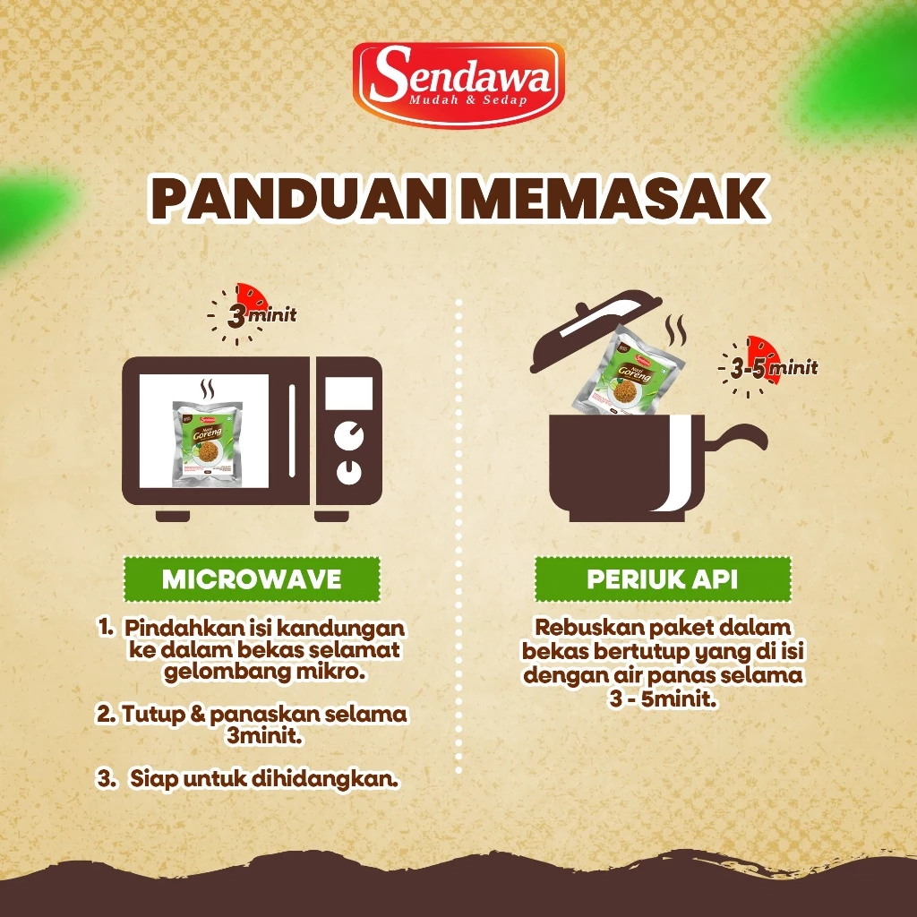 SENDAWA NASI GORENG BELI 5 FREE 1 BERAS BASMATHI READY TO EAT PEDAS & SEDAP UNTUK TRAVEL & UMRAH