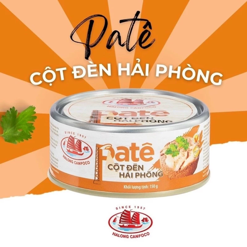 Combo of 10 Economical Boxes of Hai Phong Lamppost Pate 90g-150g