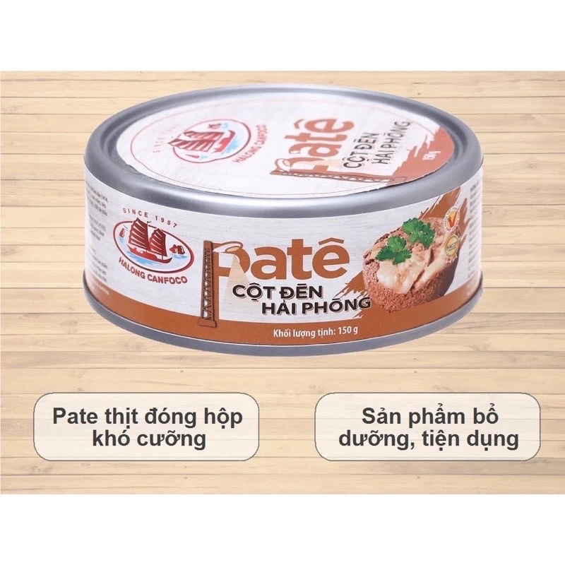 Combo of 10 Economical Boxes of Hai Phong Lamppost Pate 90g-150g