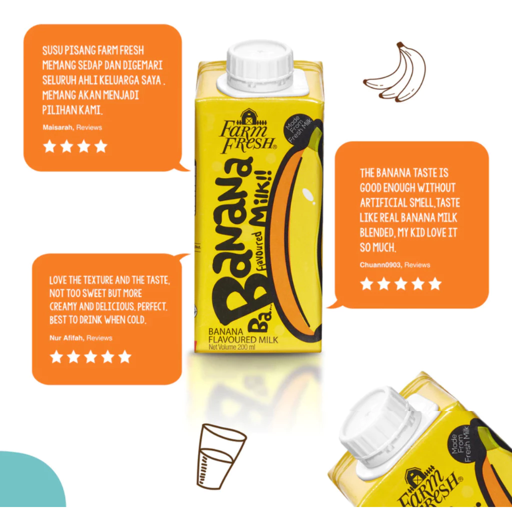 Farm Fresh UHT Banana Milk 125ml x 32 Packs