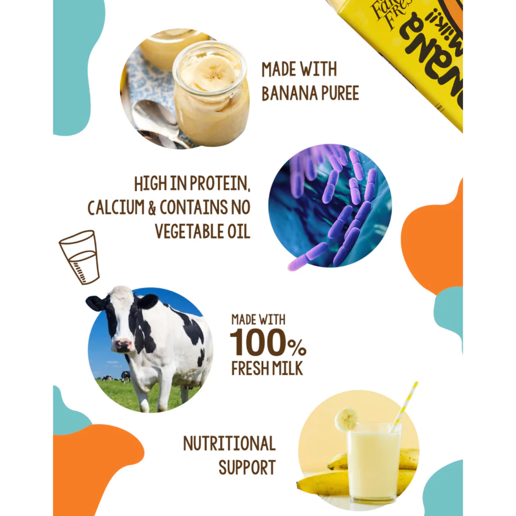 Farm Fresh UHT Banana Milk 125ml x 32 Packs