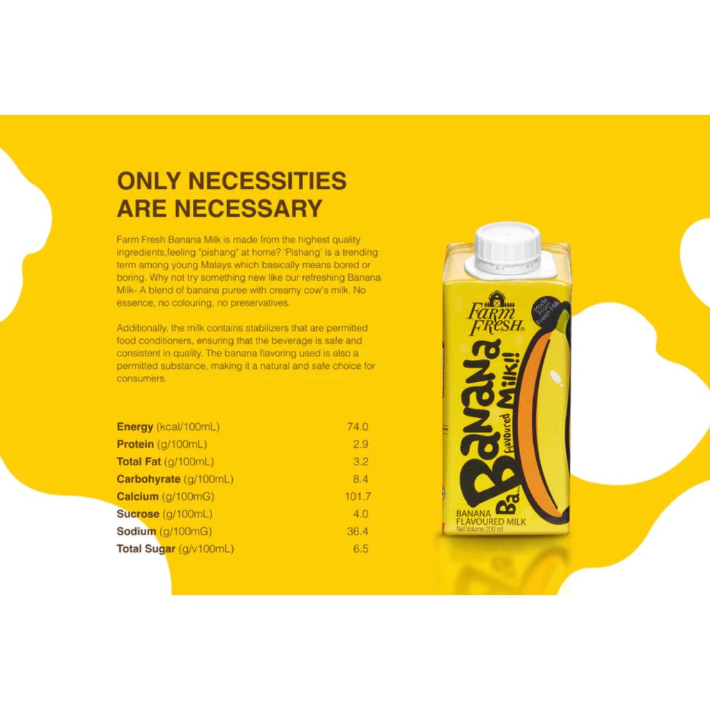 Farm Fresh UHT Banana Milk 125ml x 32 Packs