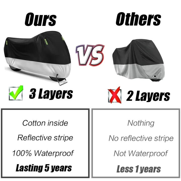 Motorcycle Cover Motor Motorcycle Waterproof Rain Cover Selimut Motor Motorbike Full Cover Motorcycle Protector