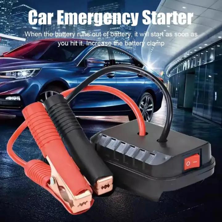 Portable Car Jump Starter, Car Battery Jump Starter, Lithium Jump Starter Portable Jumper Box,Double USB Powerful Car Booster Battery Pack牧田锂电池转换器