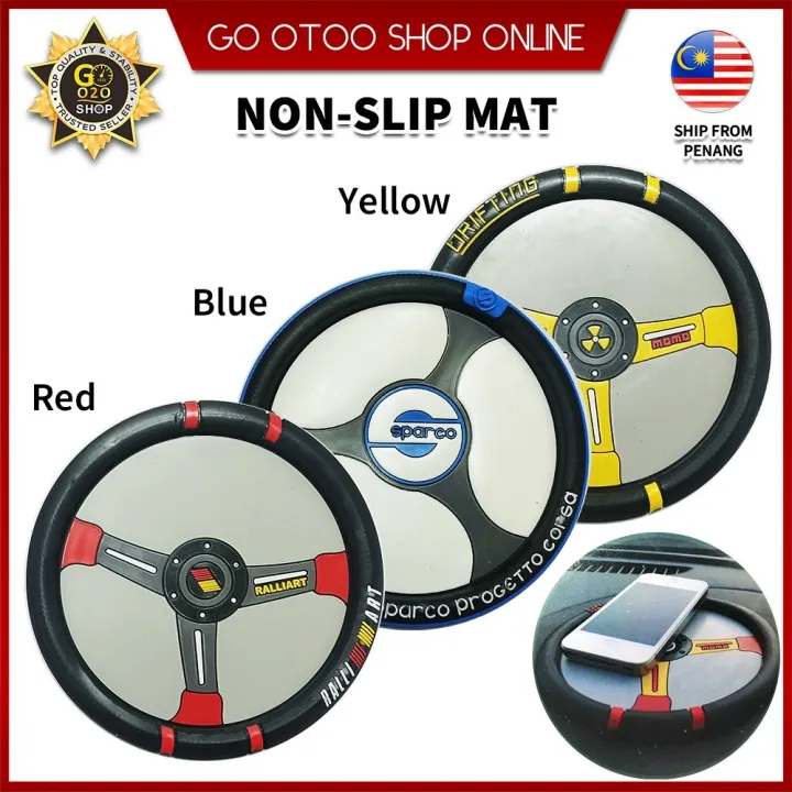 Car Interior Anti-Slip Mat Auto Dashboard Pads Non-Slip High Temperature Blue / Red / Yellow Automobile Car Accessories