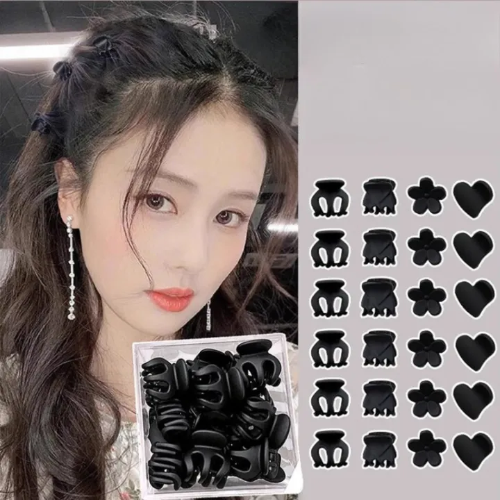 Small bangs clip forehead black headdress princess head small clip