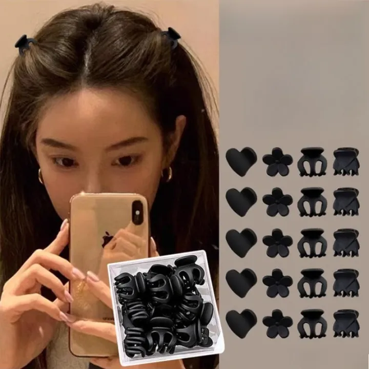 Small bangs clip forehead black headdress princess head small clip