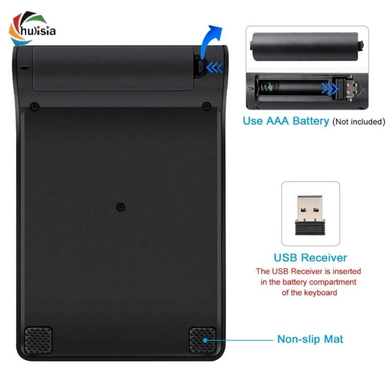 2.4GHz Wireless Numeric Keypad – 18 Keys for Desktop & Laptop