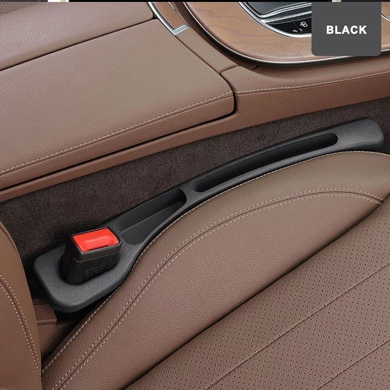 1Pair Car Seat Gap Filler Universal PU Leak-proof Filling Strip with Hole Side Seam