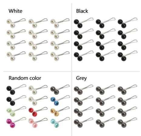 4/8/12Pcs/lot Anti Slip Brooch Headscarf Shawl Scarf Lady Muslim Fixed Pins Scarf Hijab Clips Stylish Brooch for Women Jewelry