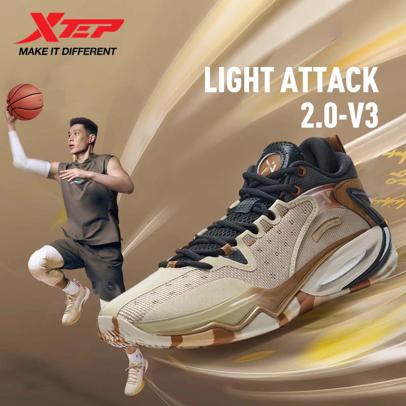 XTEP Light Attack 2.0-V3 Low-Cut Comfortable Breathable Non Slip Men Basketball Shoes