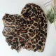 Tudung Printed Voile Leopard Shawl Long Wide Scarves Muslim Fashion Hijab Bawal