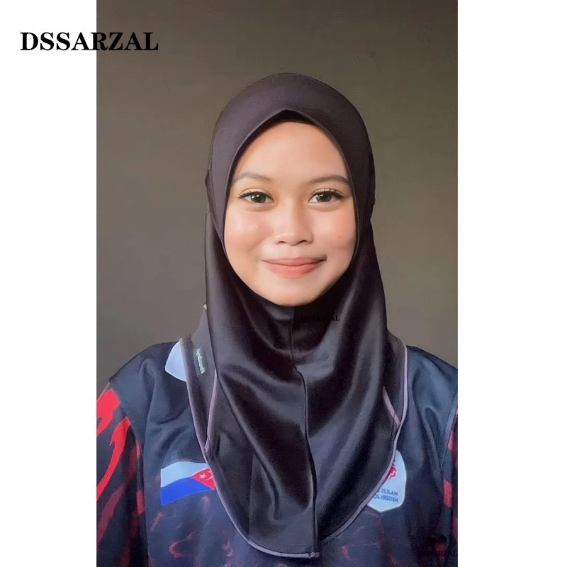 dssarzalheejab Sport Hijab-Black Tudung Sukan Muslimah