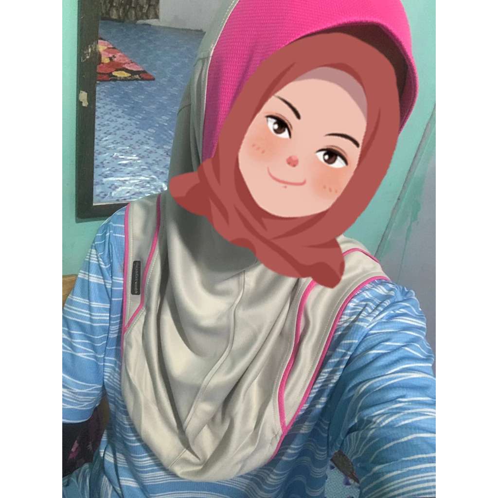 dssarzalheejab Sport Hijab-Black Tudung Sukan Muslimah