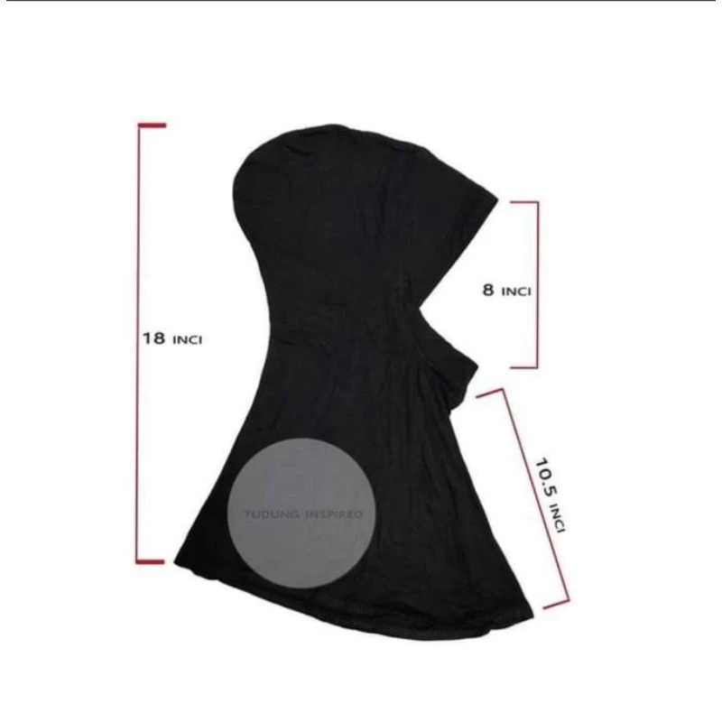 Inner Ninja l Anak Tudung Inner Neck Tie Back Tudung