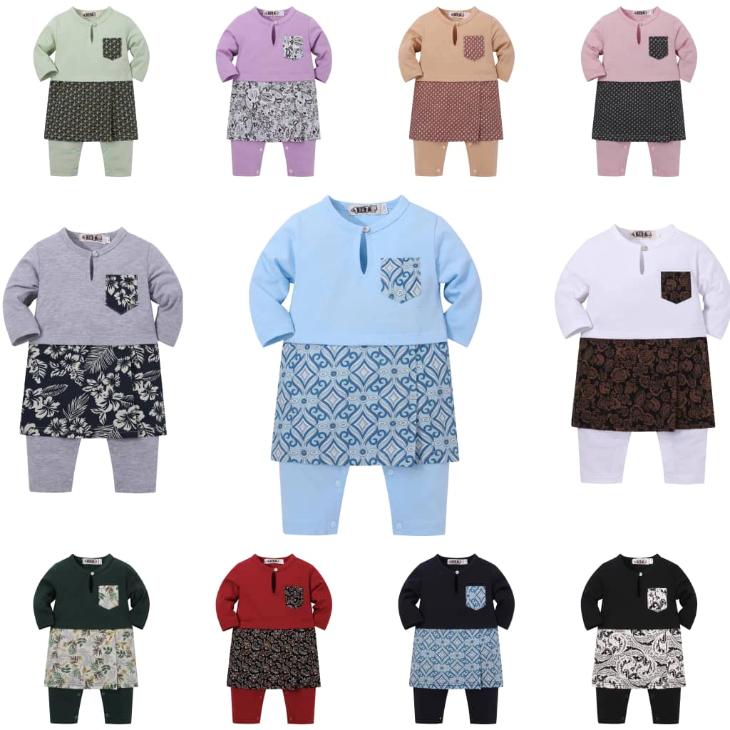 Sampin Raya Baby Romper Baju Raya Baby Murah Ready Stock
