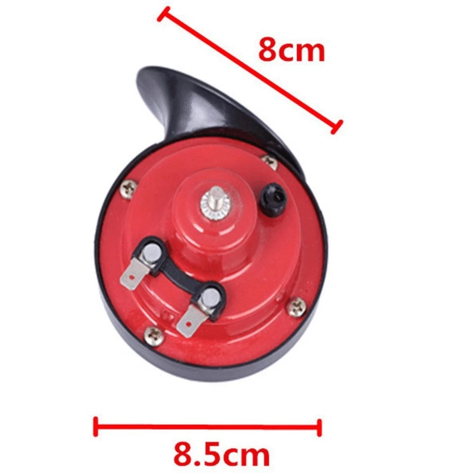 2pcs Type R Car Horn / Hon Kereta Snail BM 120db Horn Kereta kuat bunyi Twin Tone Air Horn 12V Relay