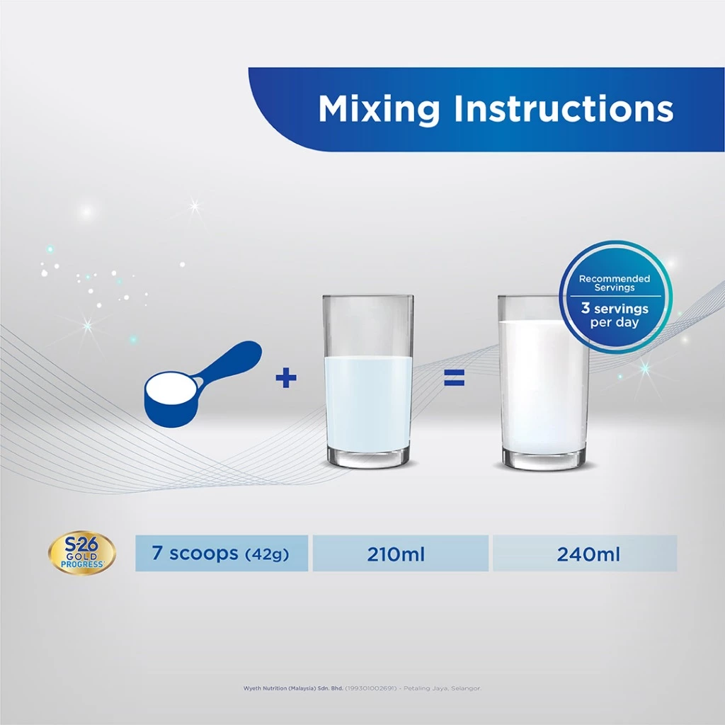 S-26 GOLD® PROGRESS® Formulated Milk Powder for Children 1.65kg (Fast Learning with Sphingomyelin & DHA)