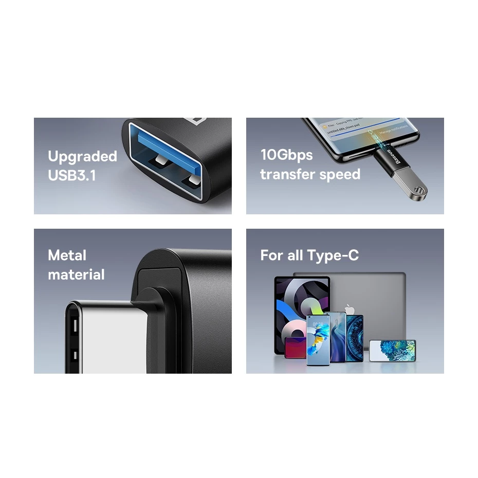 Type C USB C 3.1 Male To USB Female OTG Data Sync Adapter Converter Cable