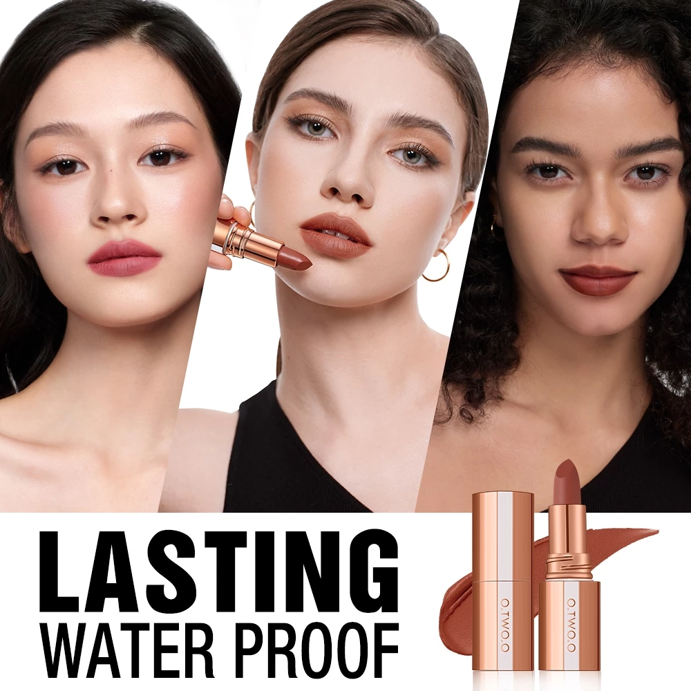 O.TWO.O Lipstick Matte Waterproof Gincu Kalis Air 11 Warna