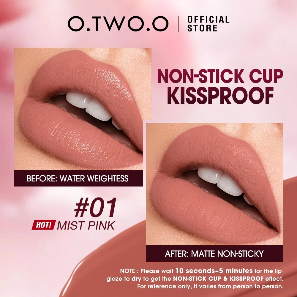 O.TWO.O Lip Tint Matte Lipgloss 11 Colors Pengkilat bibir
