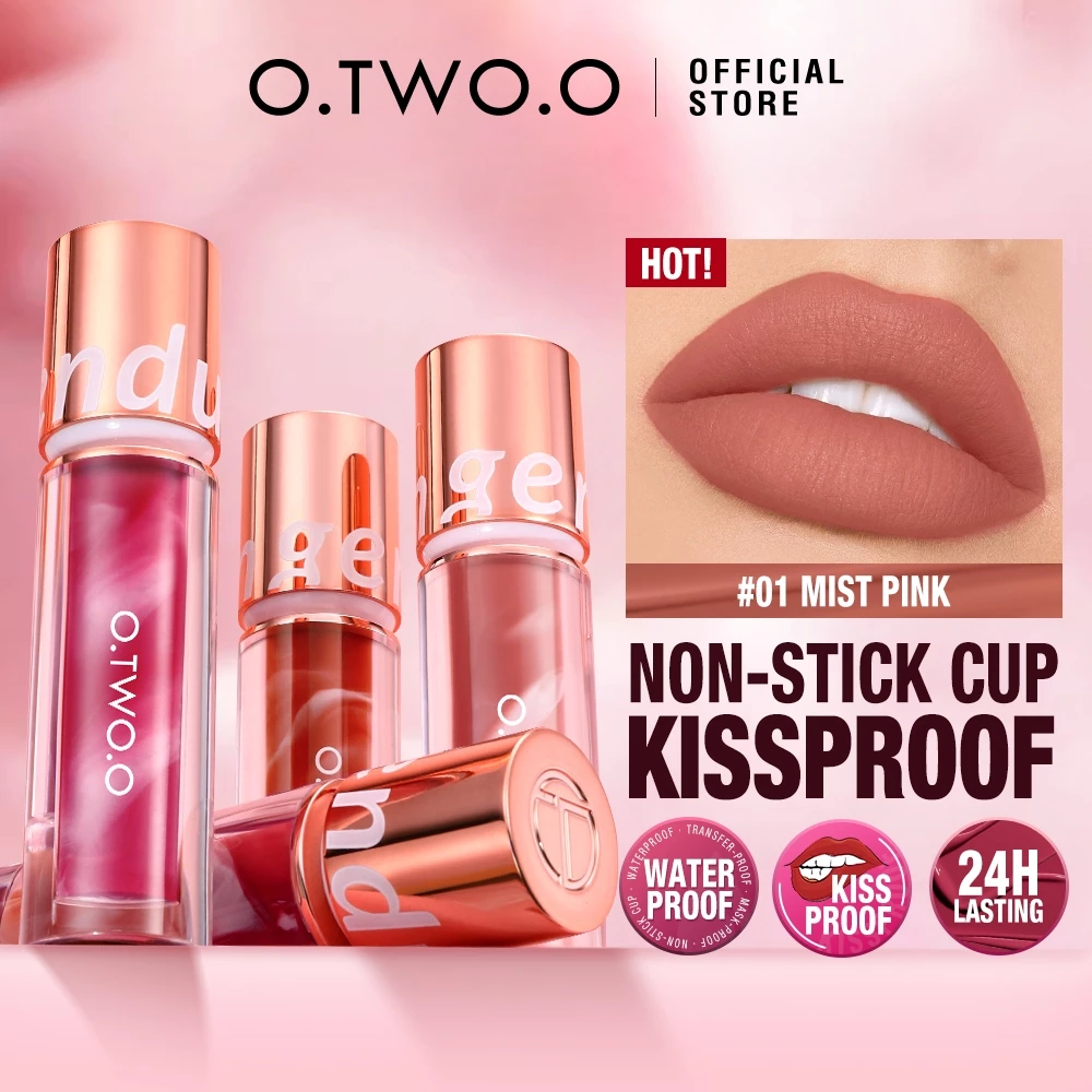 O.TWO.O Lip Tint Matte Lipgloss 11 Colors Pengkilat bibir