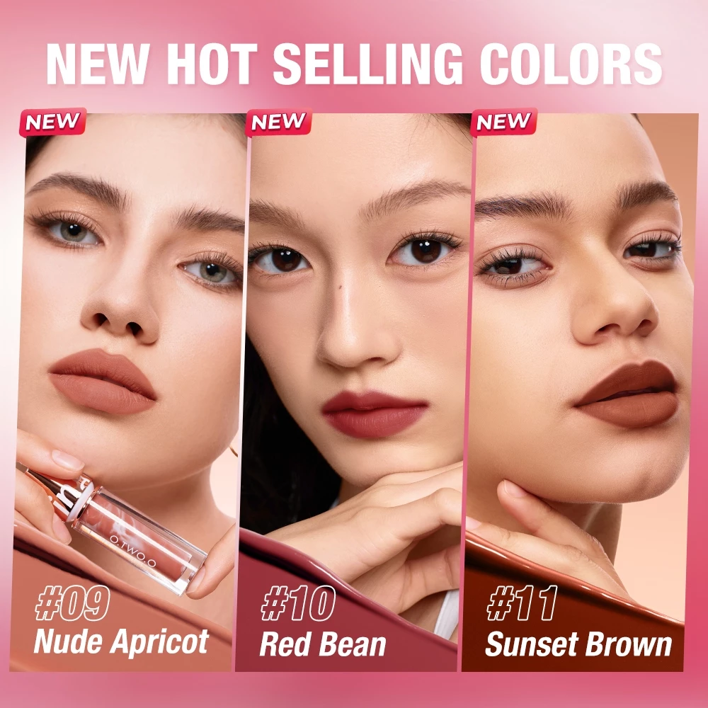 O.TWO.O Lip Tint Matte Lipgloss 11 Colors Pengkilat bibir