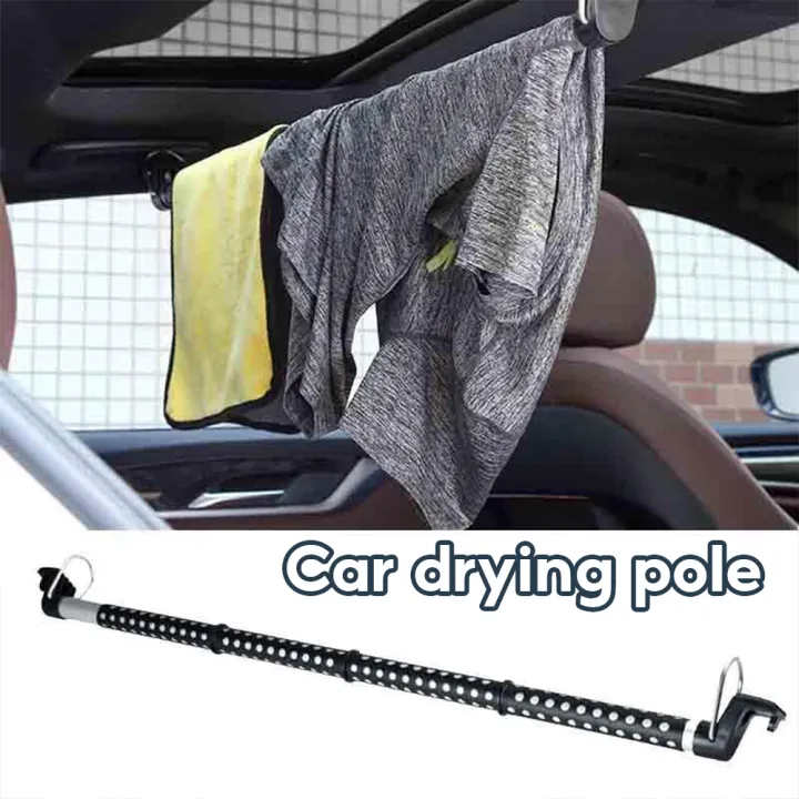 Universal Car Hanger Length Adjustable Extended to 1640mm Auto Car Coat Hanger Clothing Rod Bar Clothes Rack